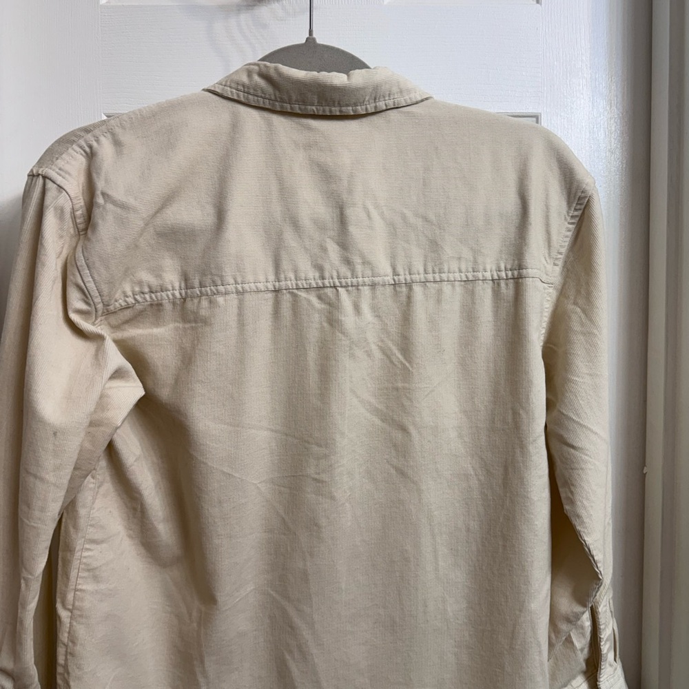 Corduroy! NEW Girl's Art Class Ivory Soft Corduroy Button Up Long Sleeves Shirt - Picture 12 of 14